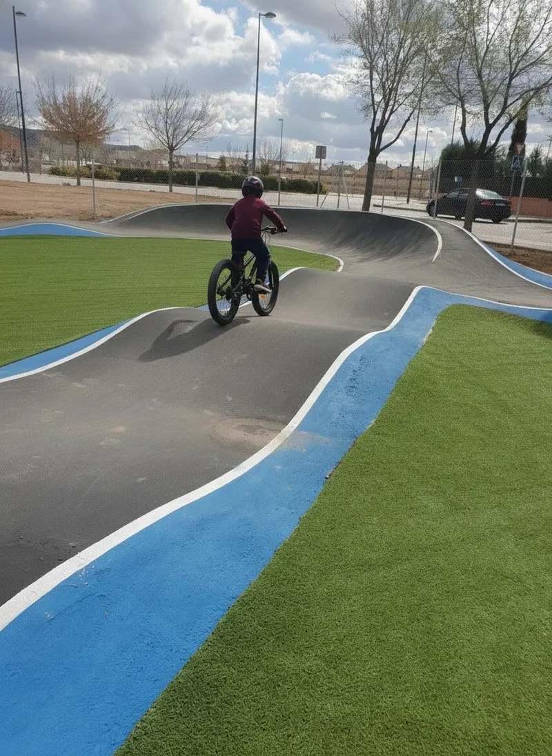 Pumptrack y Zona Infantil El Viso: a rodar, trepar y deslizarse al aire libre